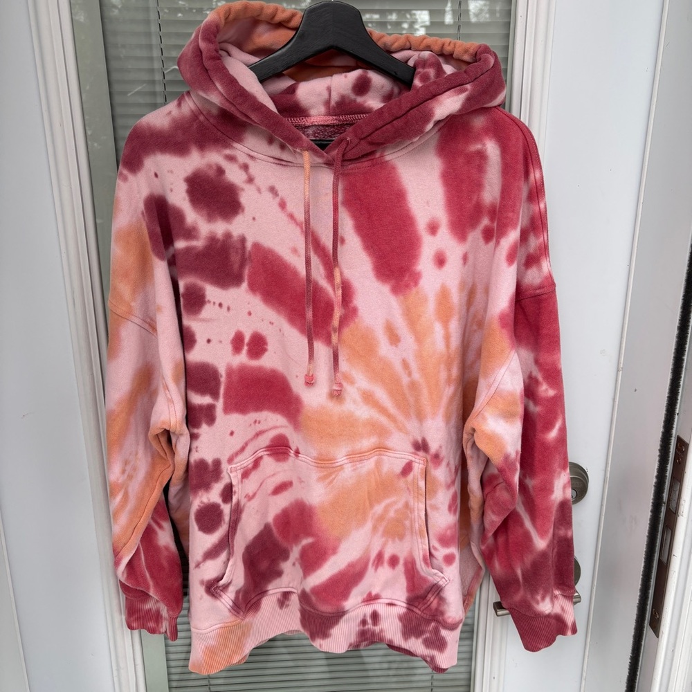 American Eagle M Hoodie Ahh-mazingly Soft Tie Dyed Jegging Fit Oversized 90s